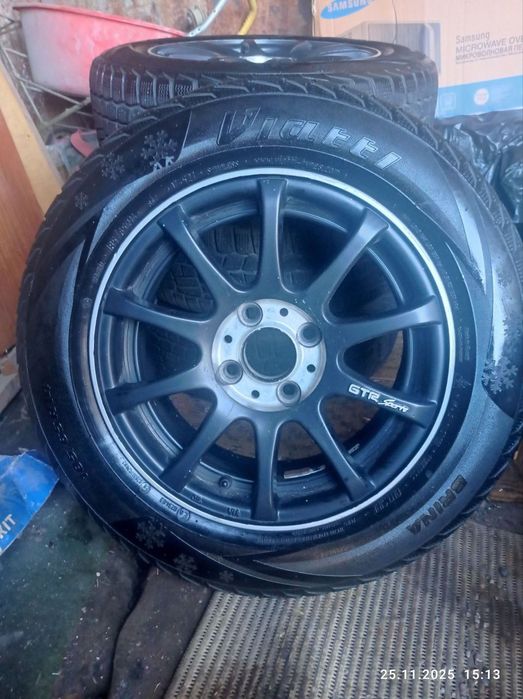 Продаю GTR sport диски R14 с зимней резиной "Виатти"