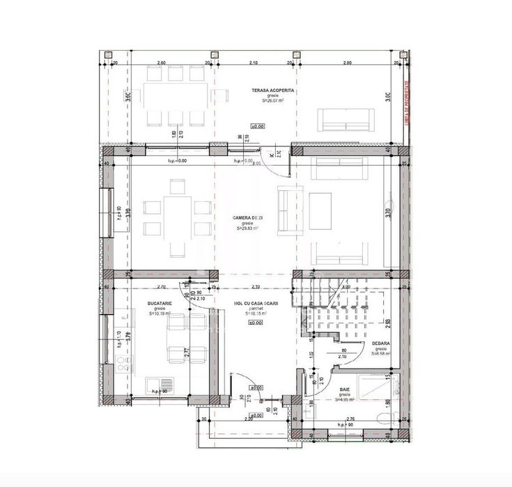 Casa cu 4 camere, 117mp utili+terasa acoperita(26mp), teren 334mp