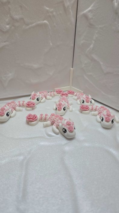 3D Дракон с рози