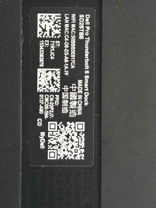 Docking Station Dell Pro Thunderbolt 5