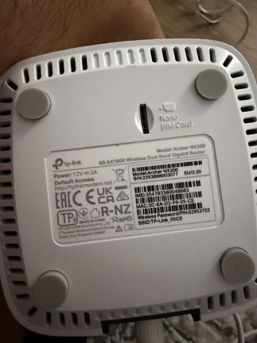 Router Wireless Gigabit TP-LINK ARCHER NX200 5G AX1800, Dual Band
