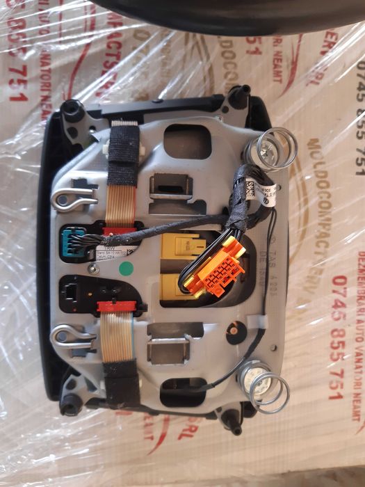 Volan piele complet cu airbag si comenzi vw touareg 7L 2002-2010