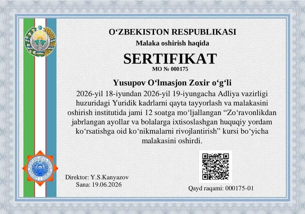 Malakali advokat xizmatlari