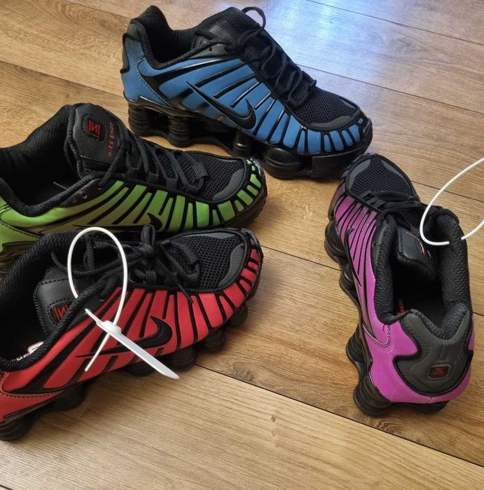 NIKE SHOX TL AV3595-002 Termici Albaștri, Roși și Mov