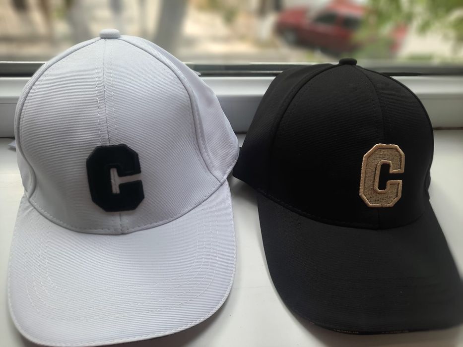 Кепки новые белые, черные