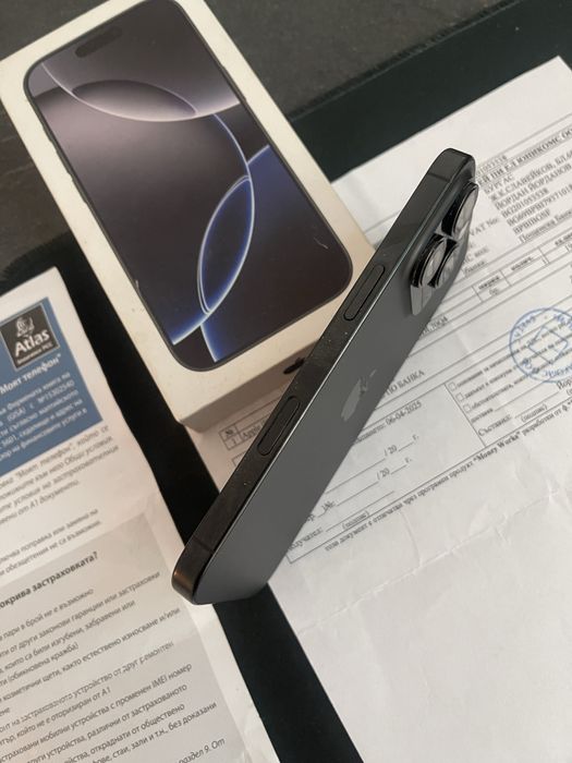 iPhone 16 Pro 128GB – Черен – 92% батерия – С интернационална гаранция