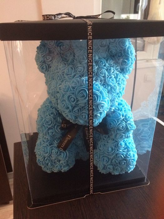 Ursulet Cadou din trandafiri spuma