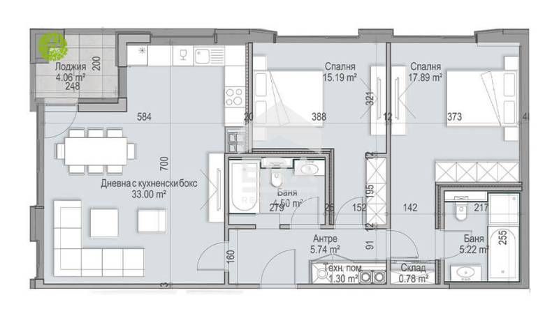Продава се Тристаен апартамент в София, Кръстова вада - 123 кв.м за 3000 €/кв.м - Снимка #9