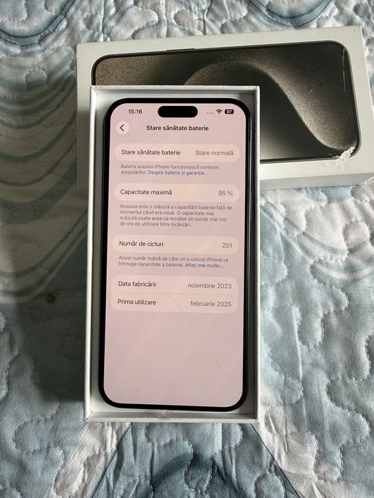 Iphone 15 pro max/95% baterie