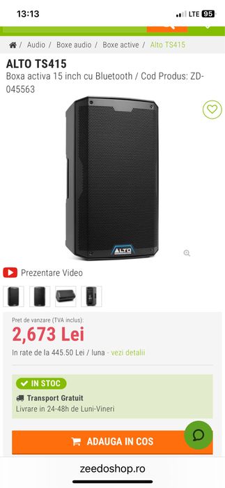 Boxe active subwoofer alto jbl the box dynacord rcf fbt