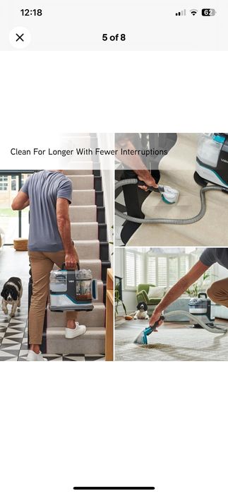 Перяща прахосмукачка VaxSpot килими,дамаски,авто седалки + 5л шампоан