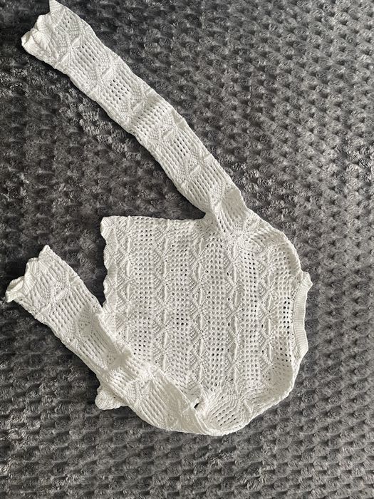 Кофта сетка белая