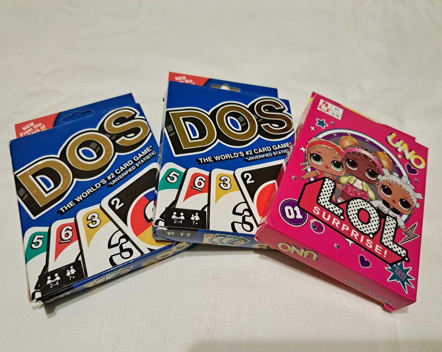 Карти за игра UNO, DOS нови.