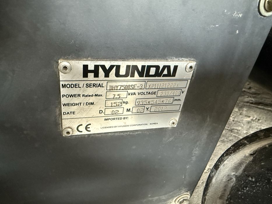 * HYUNDAI dhy7500se-3 оригинальный Корейский движок-генератор 220-380в