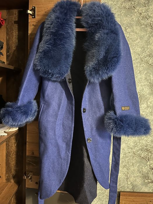 Палто от алпака с косъм от лисица