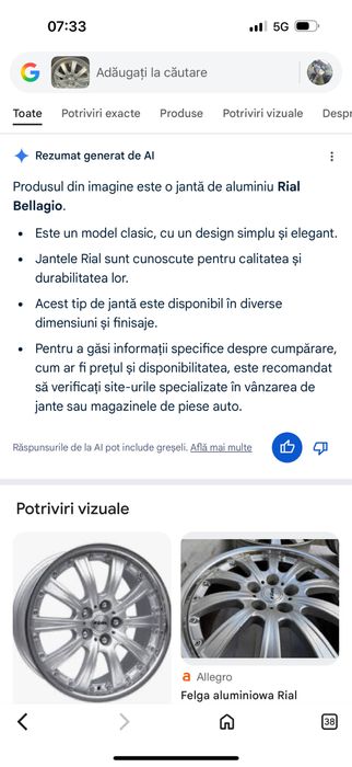 Jante aliaj cu cauciucuri marshal