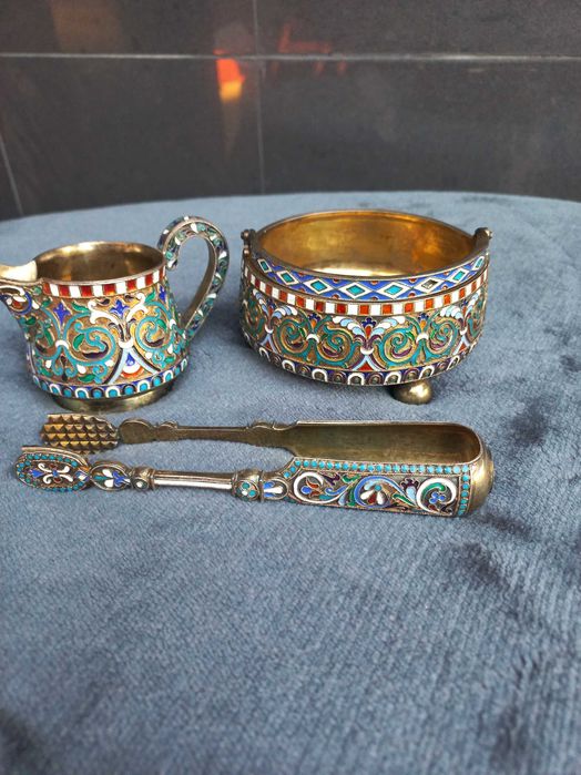 Сребро емайл царска Русия.Предложи цена.