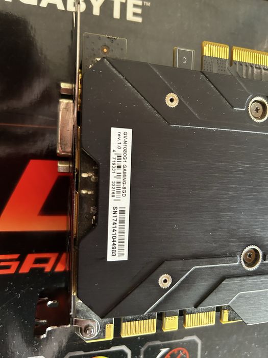 Placa video Gygabite GTX 1080 G1 Gaming OC edition