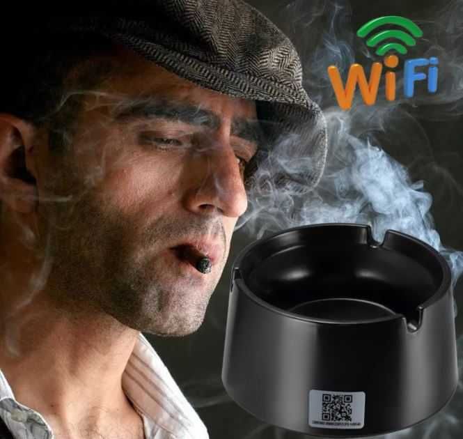Скрита камера в пепелник, шпионска WIFI камера