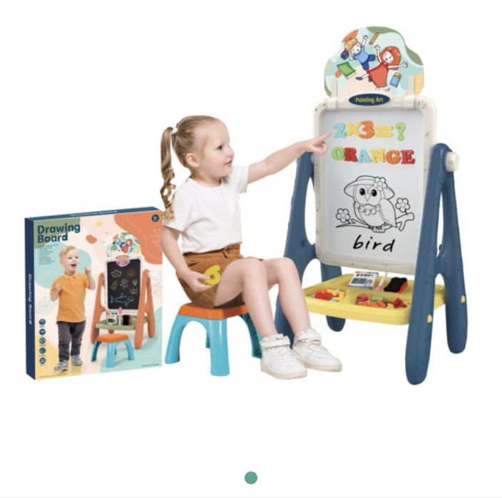 Drawing Board Двустранна Дъска за Писане със Стол