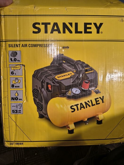 Компресор Stanley SILTEK DST 100/8/6, 1 к.с., 230 V, 2 цилиндъра, 6 л