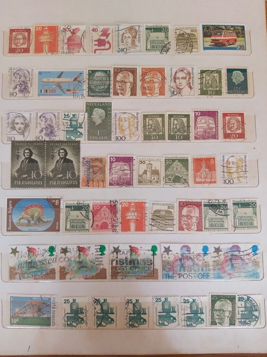 Vând sau schimb timbre de colecție din România, Germania și nu numai