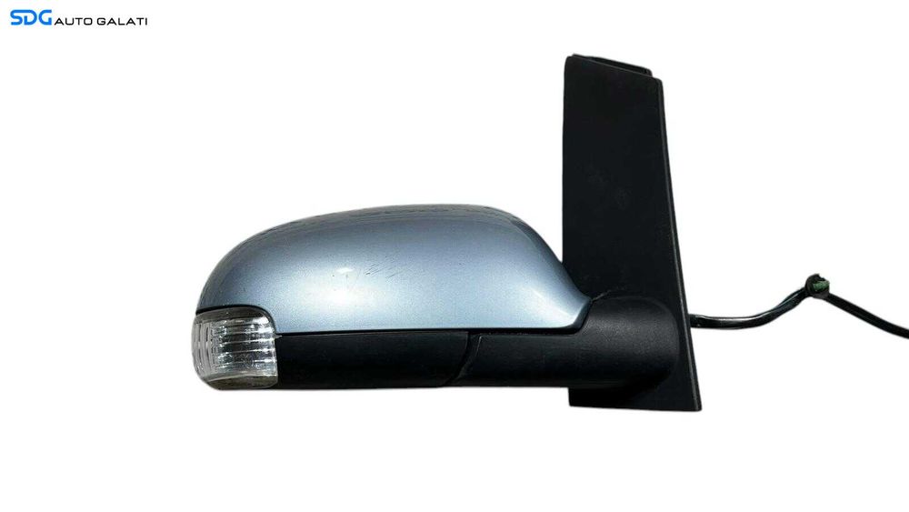 Oglinda Electrica Dreapta Volkswagen Touran 2003 - 2010 Culoare Albastru Deschis Cod 010744 [ L5711 ]