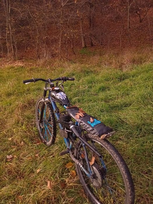 Vand bicicleta cu motor 100cc 2t