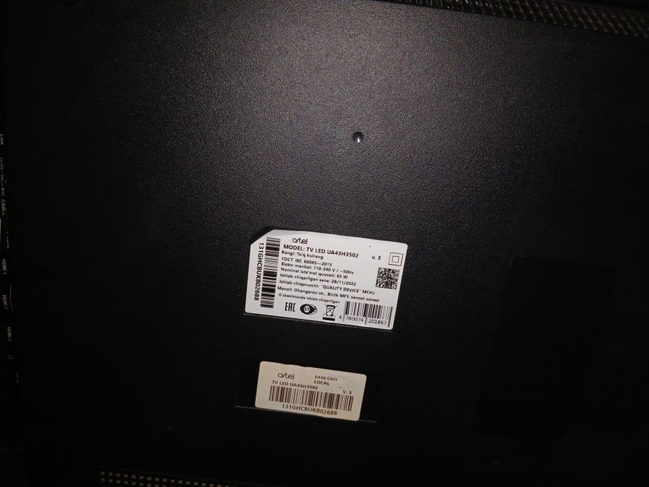 Artel televizor 43 smart