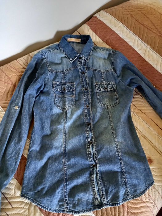 Дамски дънкови ризи