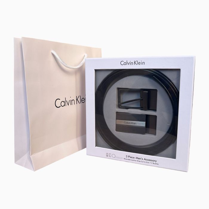 Мъжки подаръчен комплект колан Calvin Klein 045 !