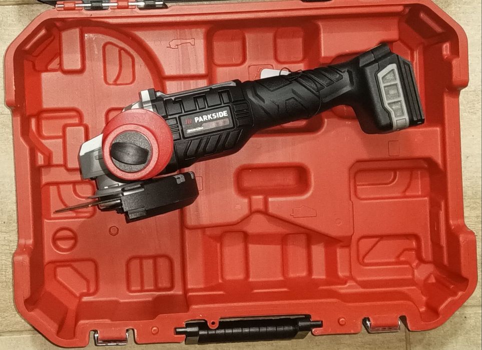 Parkside flex turatie variabila polidisc polizor pe baterie 20V 8A 4A