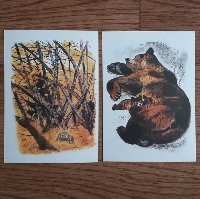 Открытки из наборов времен СССР