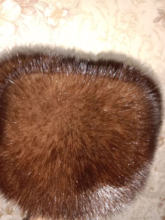 Норковая шапка-ушанка