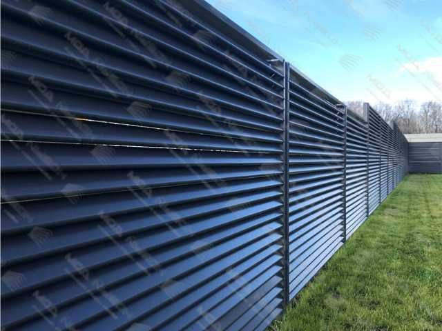 Забор жалюзи горизонтальный