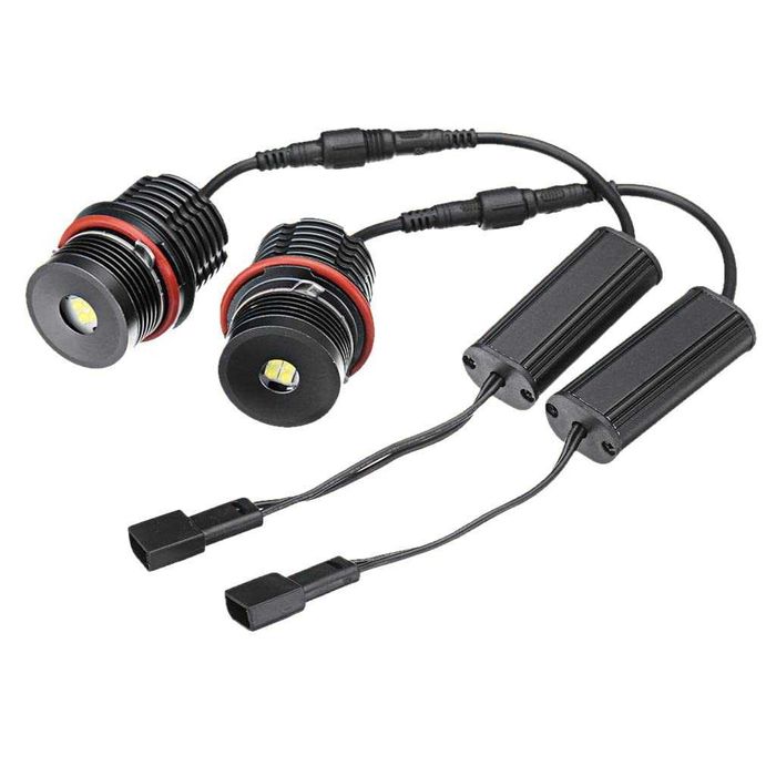LED Angel Eyes крушки с жълта светлина за BMW E39 E60 E61 E63 E64 E65 E66 E87 E90 E91 X3 E83 X5 E53 – CANBUS