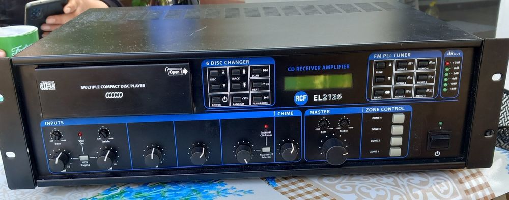 Vand amplificator de linie rcf el2126 cd tuner