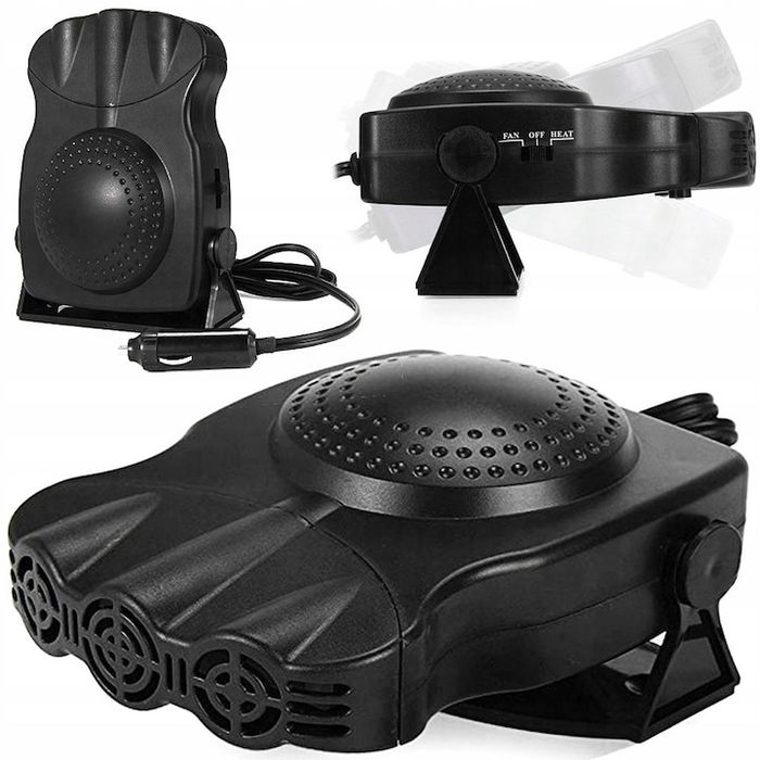 Автомобилна вентилаторна печка - духалка, Черна