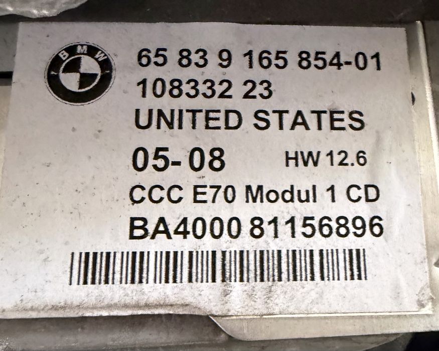 Kit navigatie mare / CCC BMW E70 / E71 , Display / Unitate radio