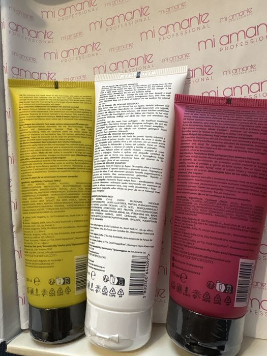 хидратираща маска,шампоан за обем, крем за коса Miamante (неотворени)