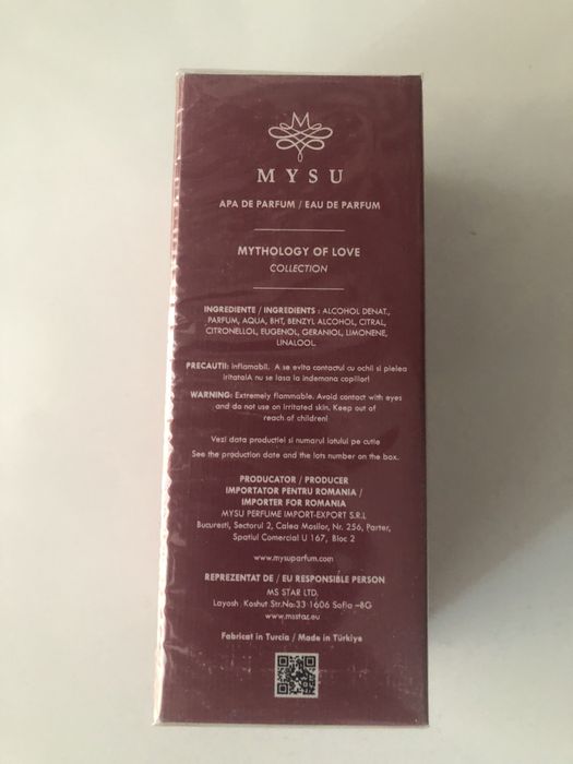 Mysu Athena Eau de Parfum 75ml.  Nou Sigilat.