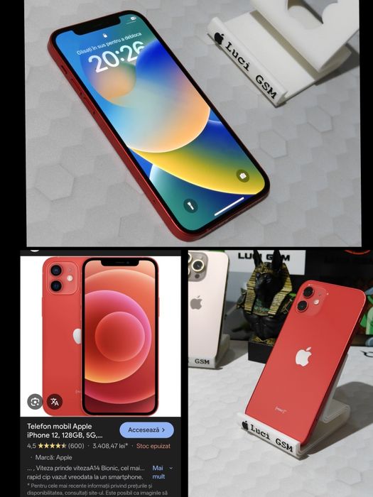 iPhone 12 5G (PRODUCT) Red Ediție Specială 128GB  păstrat NOU Ofertă