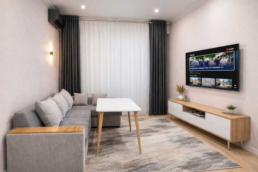 Евроремонт Мебель + Техника Новостройка Сергели 2/2/2