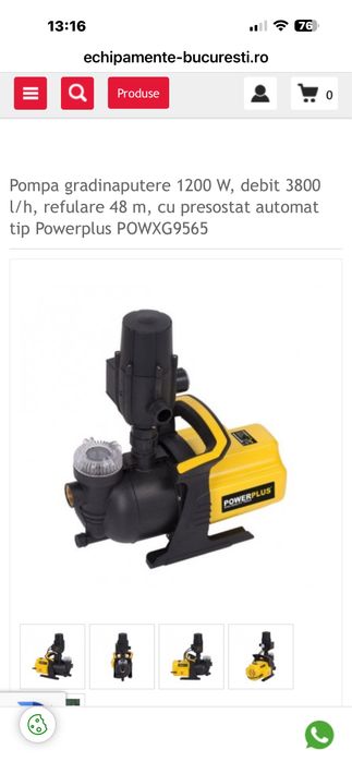 Pompa gradina powerplus. noua
