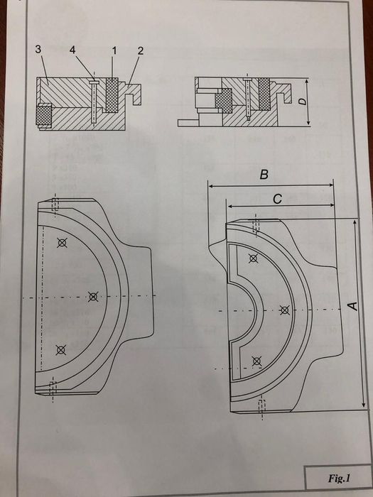 Буровые плашки и резины плашек