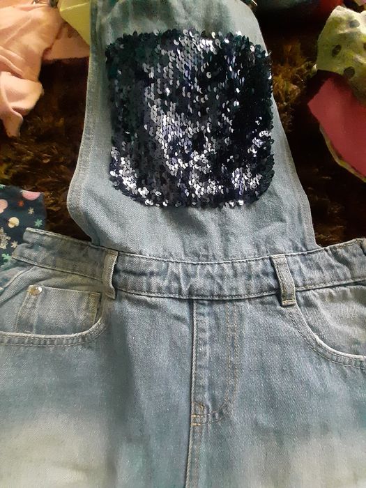 Jeans salopetă fetite
