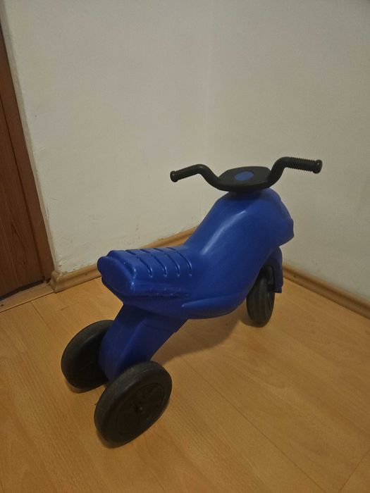 2 MOTOCICLETE COPII FARA PEDALE – model maxi enduro, albastru