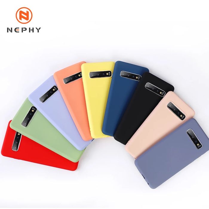 Husa silicon antisoc cu microfibra compatibil Samsung S10 ; S10 Plus