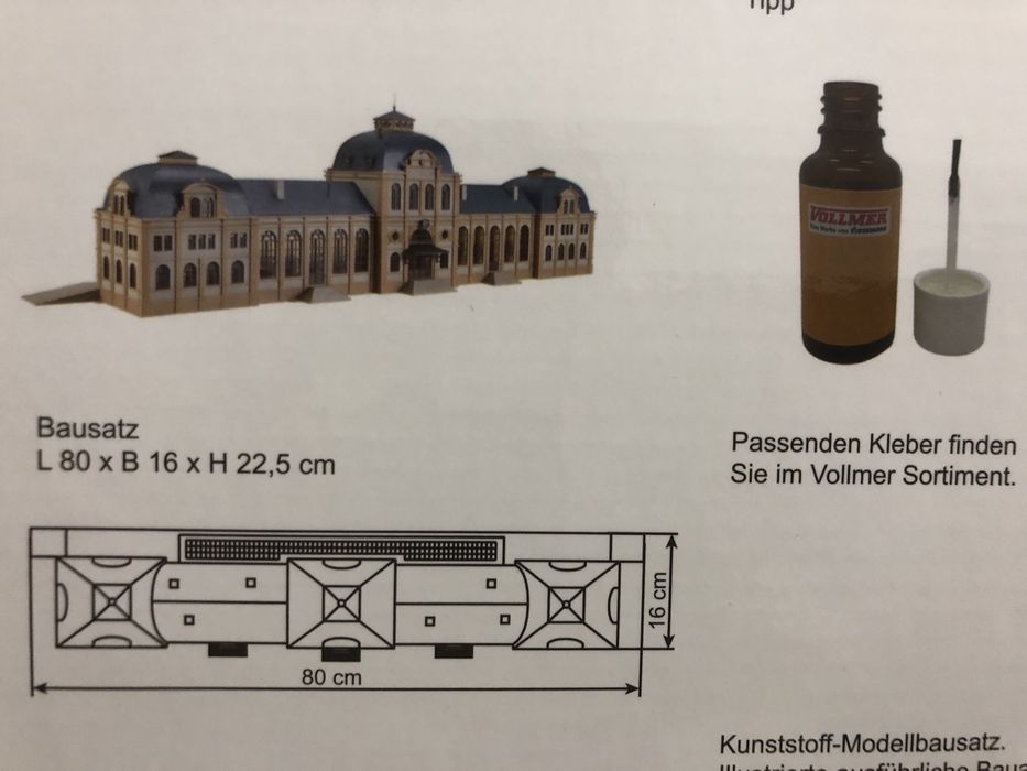 Вокзал Piko в масштабе НО 1.87