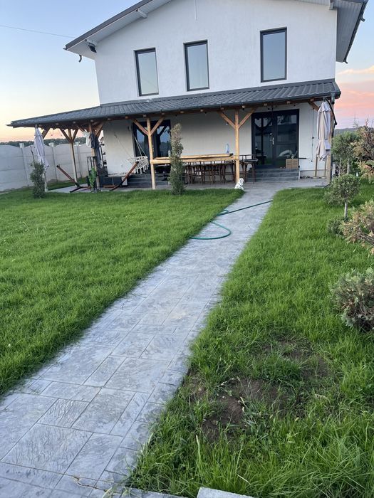 schimb casa 150 metri utili cartier nou cu casa la. munte utilitati